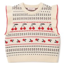 Perimitz 女童櫻桃針織背心 P2441K460