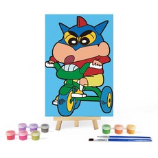 iLovePainting 蠟筆小新 繪畫 DIY PAINTING, 1個, 動感超人小新出動