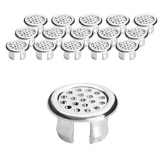 앞날창창 세면대 오버플로우 마개 16개, 실버