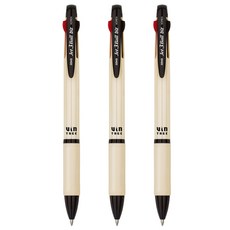 자바펜 제트 3볼 biz 빈티지 펜 0.7mm, 베이지, 3개
