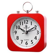 DICHENG Topia 舒適桌鐘 003 方形, 紅色
