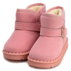 Rabbitfoot 兒童毛絨內裡新芽扣環靴