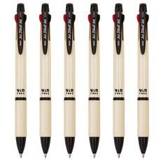 JAVAPEN Jet 3色 biz 復古原子筆 0.7mm, 米色, 6個