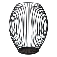 탑피아 간편한 사무실 커피 캡슐 보관함 미디엄 블랙 타원 수납 바구니, 1개