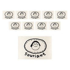 Yarna 短髮棉質標籤, 10個, 混色