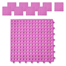 PEONIST 浴室廁所可裁剪地墊, 粉紅色, 10個