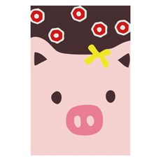 모모픽스페인팅 DIY 명화그리기 10 x 15 cm, A01 리본 피그, 1개