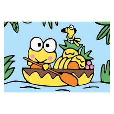 Momofix Painting DIY 數字油畫 10 x 15 cm, A18 青蛙旅行, 1個