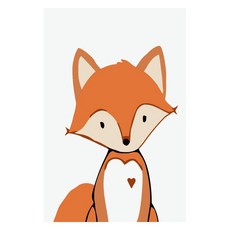 Momofix Painting DIY 數字油畫 10 x 15 cm, A29 紅狐, 1個