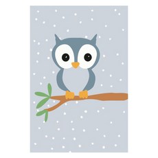 모모픽스페인팅 DIY 명화그리기 10 x 15 cm, A43 부엉이, 1개