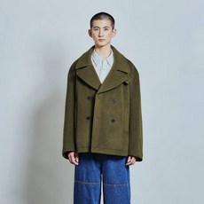 羅德約翰格雷 男士鈕扣領雙排扣短大衣