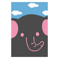 Momofix Painting DIY 數字油畫 10 x 15 cm, A04 粉紅大象, 1個