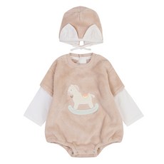 ETTOI 嬰幼兒木質刷毛連身衣套組 + 購物袋