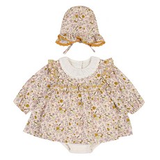 ETTOI 幼兒 Greville 棉質連身衣套裝 + 購物袋