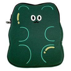 위니즈 귀여운 곰 노트북 파우치 케이스 WZFLP257-GN13, 그린, 1개