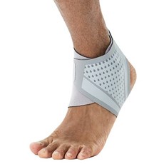 左腳踝用輕量加壓支撐帶 灰色, 1個