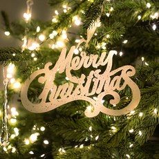 RYMD 聖誕樹裝飾品冰, 閃閃發光的刻字, 2個