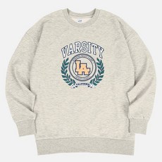 에어플레인 남녀공용 LA 바시티 두툼 기모 오버핏 맨투맨