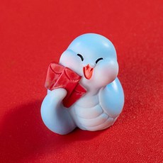 더플로우커머스 푸른뱀의 해 마스코트 미니어쳐 피규어 장식품, 02