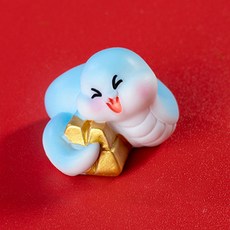 더플로우커머스 푸른뱀의 해 마스코트 미니어쳐 피규어 장식품, 01