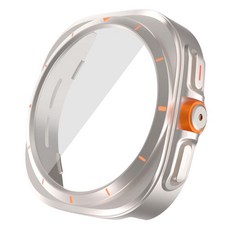 젤센 울트라변신 풀커버 일체형 9H 강화유리 스마트워치 케이스 44mm, 스타라이트, 1개