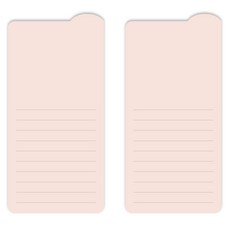 플레픽 스티키 라인업 점착식 메모지, 04 하프 노트, 1개입, 2개