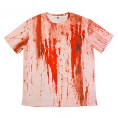 STUPID 男士血手印T恤, 1個, 混色