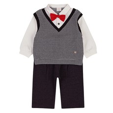 ETTOI 兒童安東尼領上衣與下衣套裝