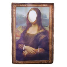 蒙娜麗莎的微笑挖空畫框角色扮演服, 1個, 混色