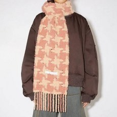 페이퍼먼츠 퍼즐 로고 짜임 롱 빅 태슬 머플러 12478