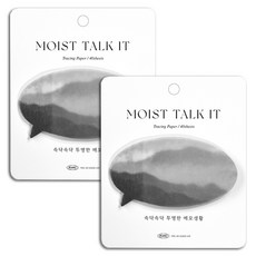 플레픽 모이스트 토크잇 점착 메모지, 라운드포레스트, 40매, 2개