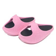 제이케이 바른자세 자세교정 발바닥 지압 균형 스트레처 양쪽착용 세트 핑크레터, 1세트