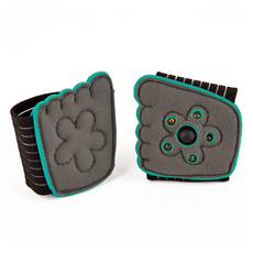 姿勢調整足部指壓穴道按摩腳墊 黑色, 1組