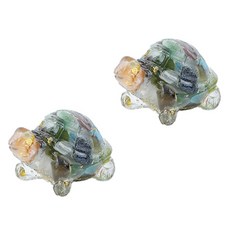 더플로우커머스 신년 장수기원 다양한 원석 느낌 거북이 장식 피규어 2p, 21