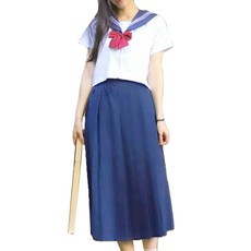 校服短袖 + 長裙角色扮演套裝, 1套, 混色