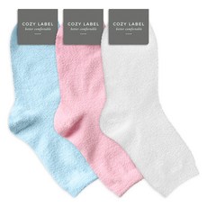 COZY LABEL 女用柔軟不勒腳踝四季孕婦襪3雙組 F, 1套