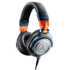 audio-technica 鐵三角 限量版監聽耳機, 深空藍+槽橙+深空灰, ATH-M50x