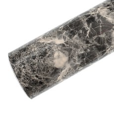 ROSEROSA 高光澤大理石室內裝飾貼膜 GS414, 黑色 + 米色, 寬 60cm x 長 30m