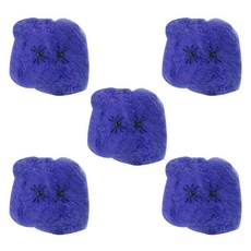 蜘蛛網+蜘蛛模型 2入道具組, 5組, 紫色(蜘蛛網)