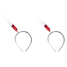 裝扮用注射器髮箍, 黑色, 2個