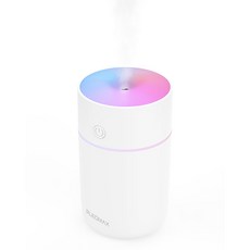 플레오맥스 LED 무드등 무선 탁상용 사무실 미니 가습기, 화이트, PM-HUMI100