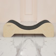 캣츠드림 고양이 힐링 베드 스크래쳐 본품 대칭형 + 리필 세트, 다크그레이(본품), 브라운(리필), 1세트