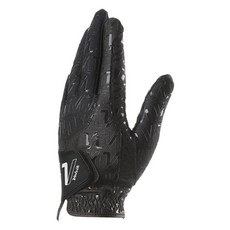 Volvik 男士V型圖案Hyperflex萊卡高爾夫球手套 左手用, 1個, 黑色