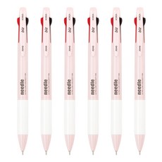 JAVAPEN N-JET 3色原子筆 0.7mm, 粉紅色, 6個