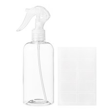 comet 噴霧分裝瓶 300ml 附標籤貼紙, 透明色, 2個