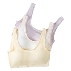 女童用嫘縈蕾絲內置胸墊學生胸罩3件組 BX64