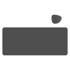 지클릭커 가죽 장패드 데스크 매트 + 티코스터 세트, 챠콜 그레이, 1세트