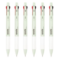 자바펜 N제트 3볼 펜 0.7mm, 그린, 6개