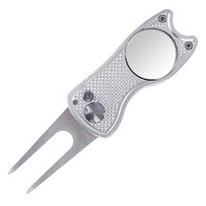 City Company 單鍵式高爾夫果嶺修復器, 1個, 銀色