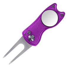 CT Company 一鍵式高爾夫球果嶺修復器, 1個, 紫色